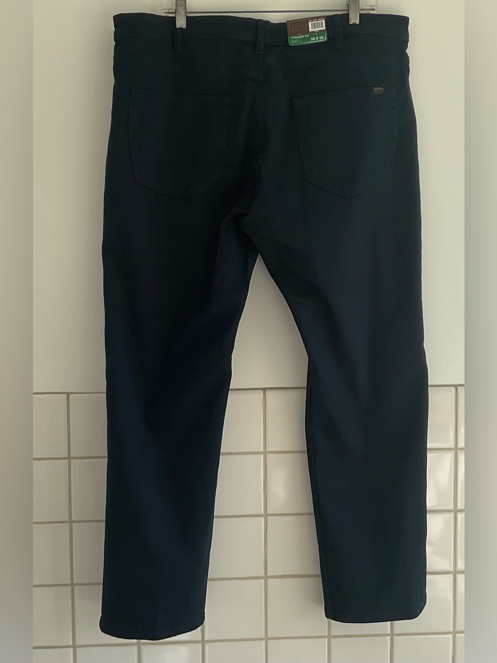Jachs Navy Blue Men's 5 Pocket Jeans/ Pants Straight Fit Mid Rise Sz: 38x30 NWT